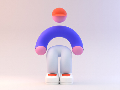 Dude 3d blender character illustration illustrator