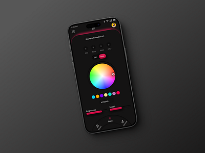 RGB controller app content design