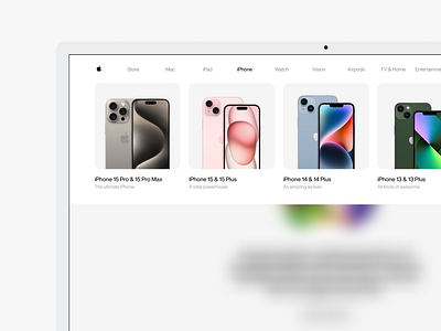 Apple Website Dropdown UI Concept apple iphone navbar ui ui design ux wwdc