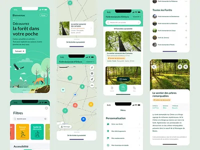 ONF - Mobile App app application brand design illustration interface interface ui map mobile mobile app product design ui ui design ui map ux design uxui design