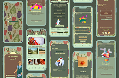 Farm Fiesta - UI/UX Design Project design faming illustration mobile app ui ux