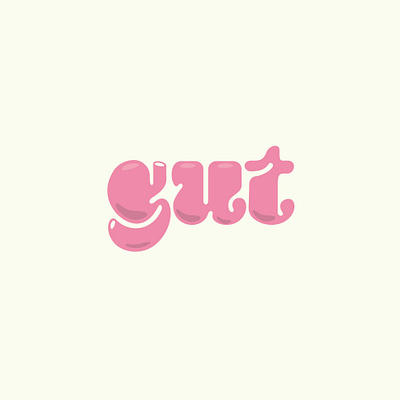 Gut abstract branding brandmark gut hull lett lettering logo logotype stomach wordmark