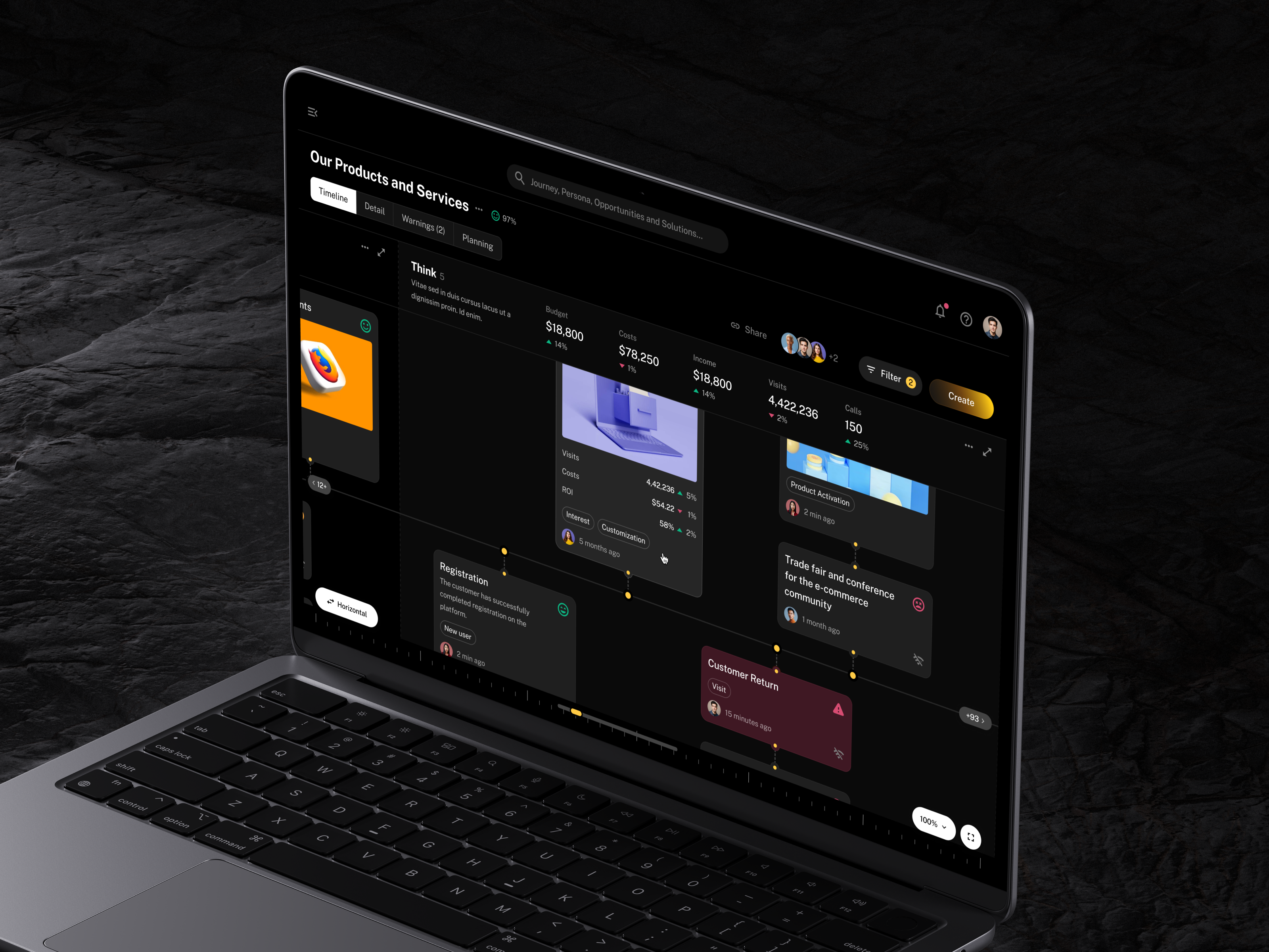 Example of Web App UX/UI