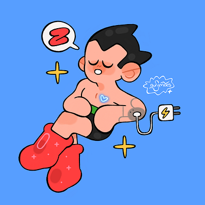 Astro Boy art arte arte digital cartoon character design desenho design de personagem illustration ilustração