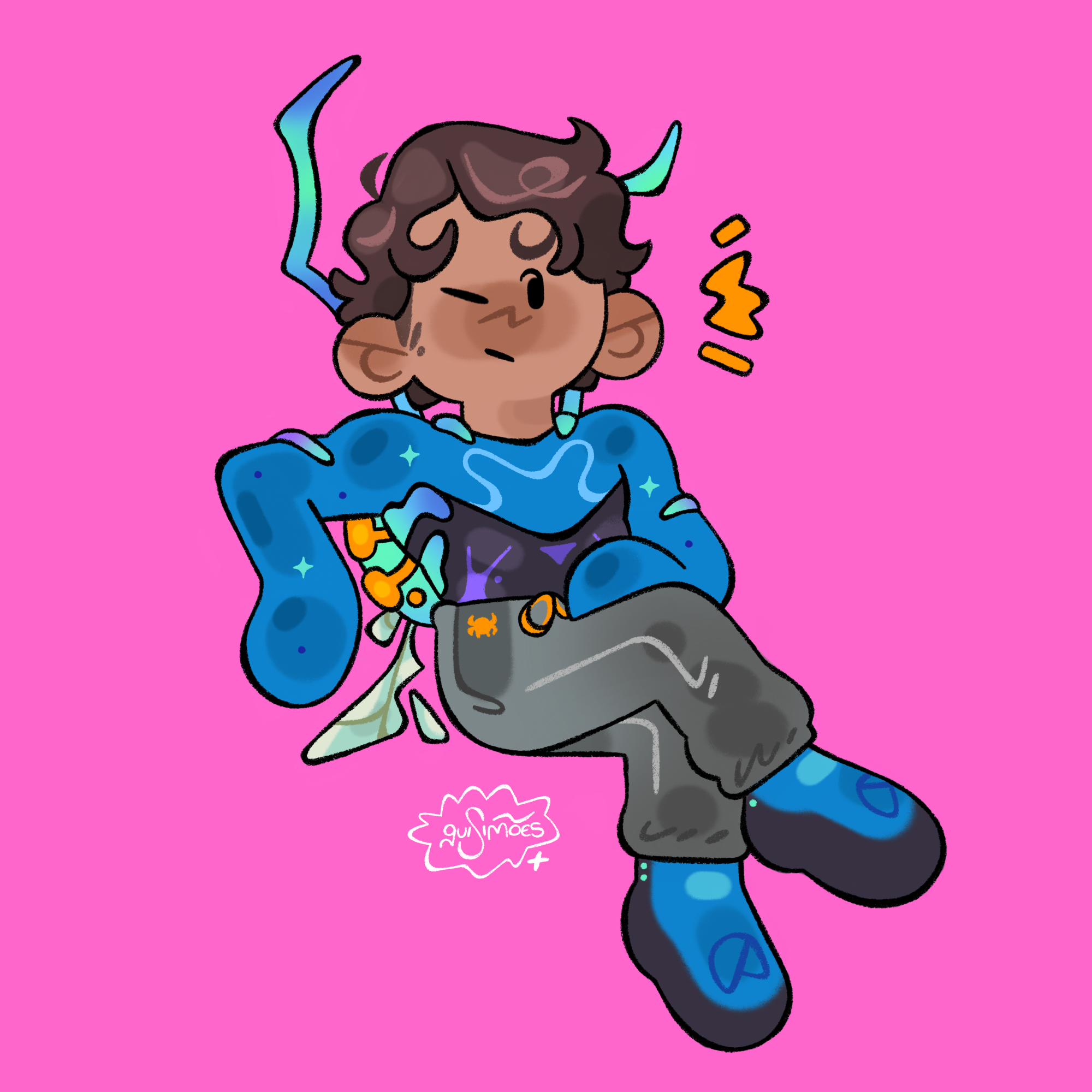 Besouro Azul 2d art art arte cartoon character design desenho design de personagens digital art illustration ilustração