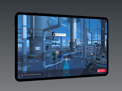 3D/VR learning experience 3dvr elearning gas industrial engineers innovation interactive 3dvr learningdesign oil onlinetraining softwareplatform training virtualreality virtualtraining webapplication