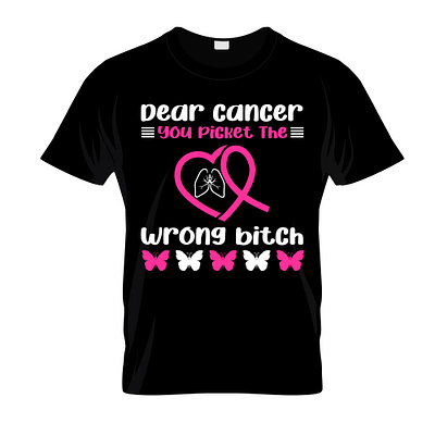 Breast Cancer Awareness T-Shirt Design . breast cancer graphic design illustration typography vector
