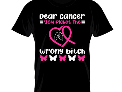 Breast Cancer Awareness T-Shirt Design . breast cancer graphic design illustration typography vector