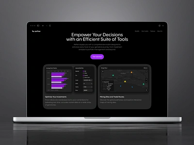 Aether Market Analysis Tool Website Design web web design