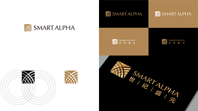 Smart Alpha logo design branding design graphic design logo 设计