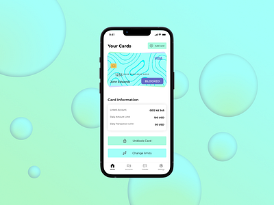 Blocked Payment Card Screen | Daily UI Challenge #57 bank app mobile design ui ui design