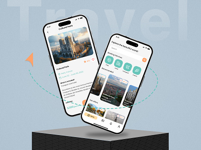 Tripzy - Travel app UI Kit android booking branding creative design explore graphic design guide ios mobile app new design places travel travelling ui ui kit uiux widget
