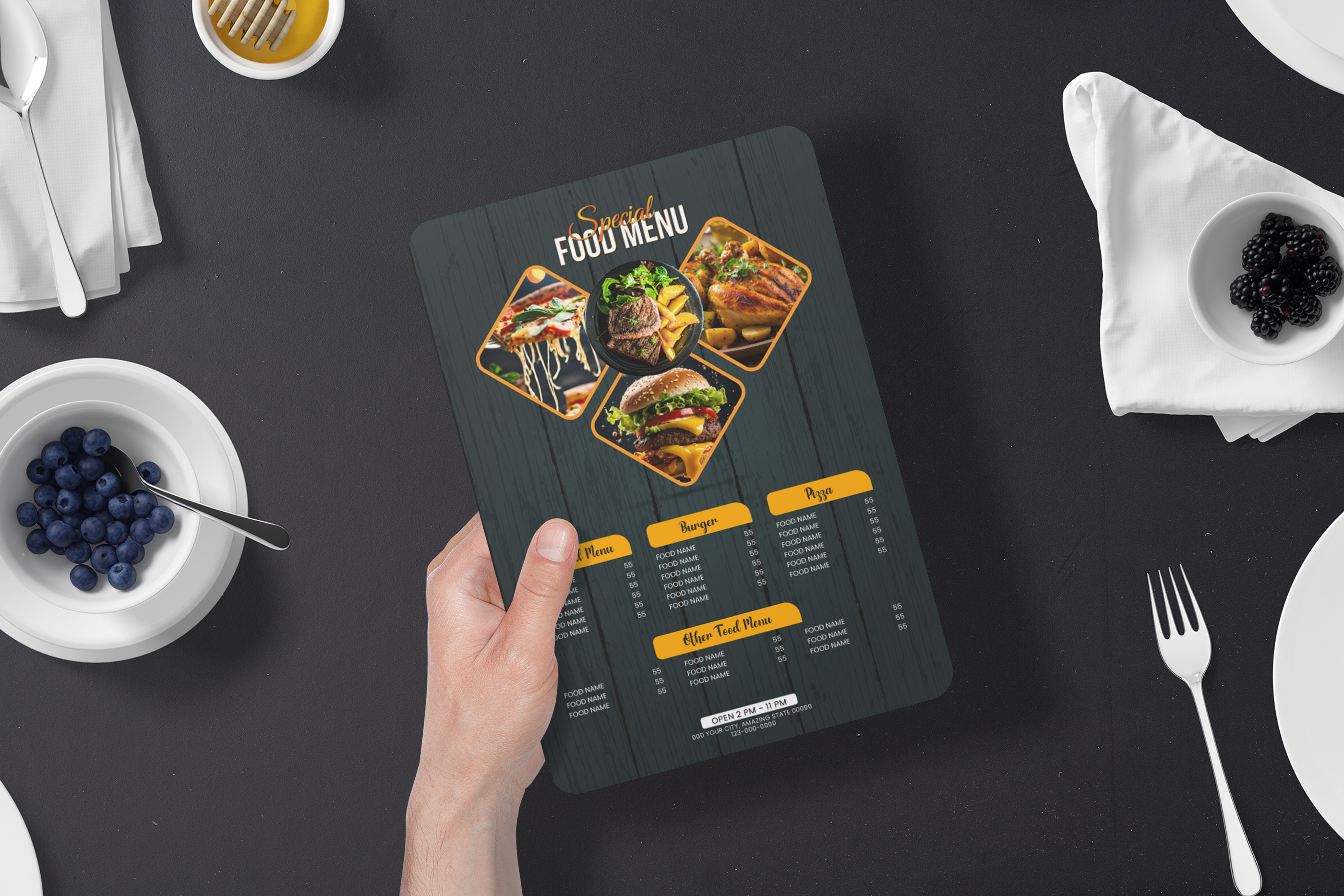 Example of Restaurant Menu Design