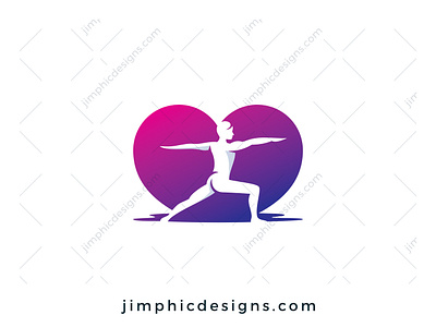 Love Yoga Logo branding design fitness graphic design healty logo love vector yoga