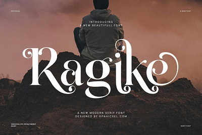 Ragike Elegant Stylish Serif Font design designer font fonts typeface typography