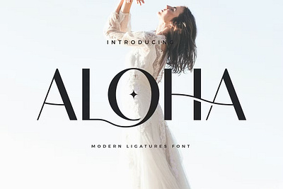 Aloha - Modern Sans Font aloha modern sans font design designer font fonts typeface typography