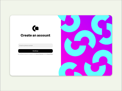 Sign Up Page gradient minimalism page sign up web design