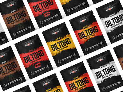 Maso Here Biltong Bags branding design doypack food food packaging graphic design packaging