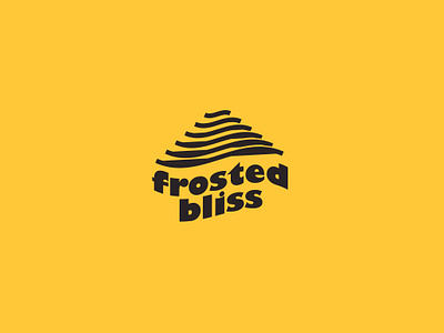 Frosted Bliss branding graphic design icecream logo ui