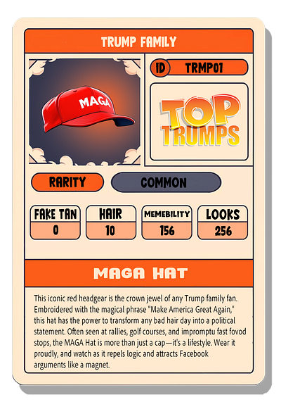 Artword for TopTrump meme-coin branding logo memecoin mockup trading cards