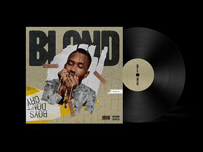 Frank Ocean - Blond redesign album cover cover frank ocean graphic design music redesign vinyl