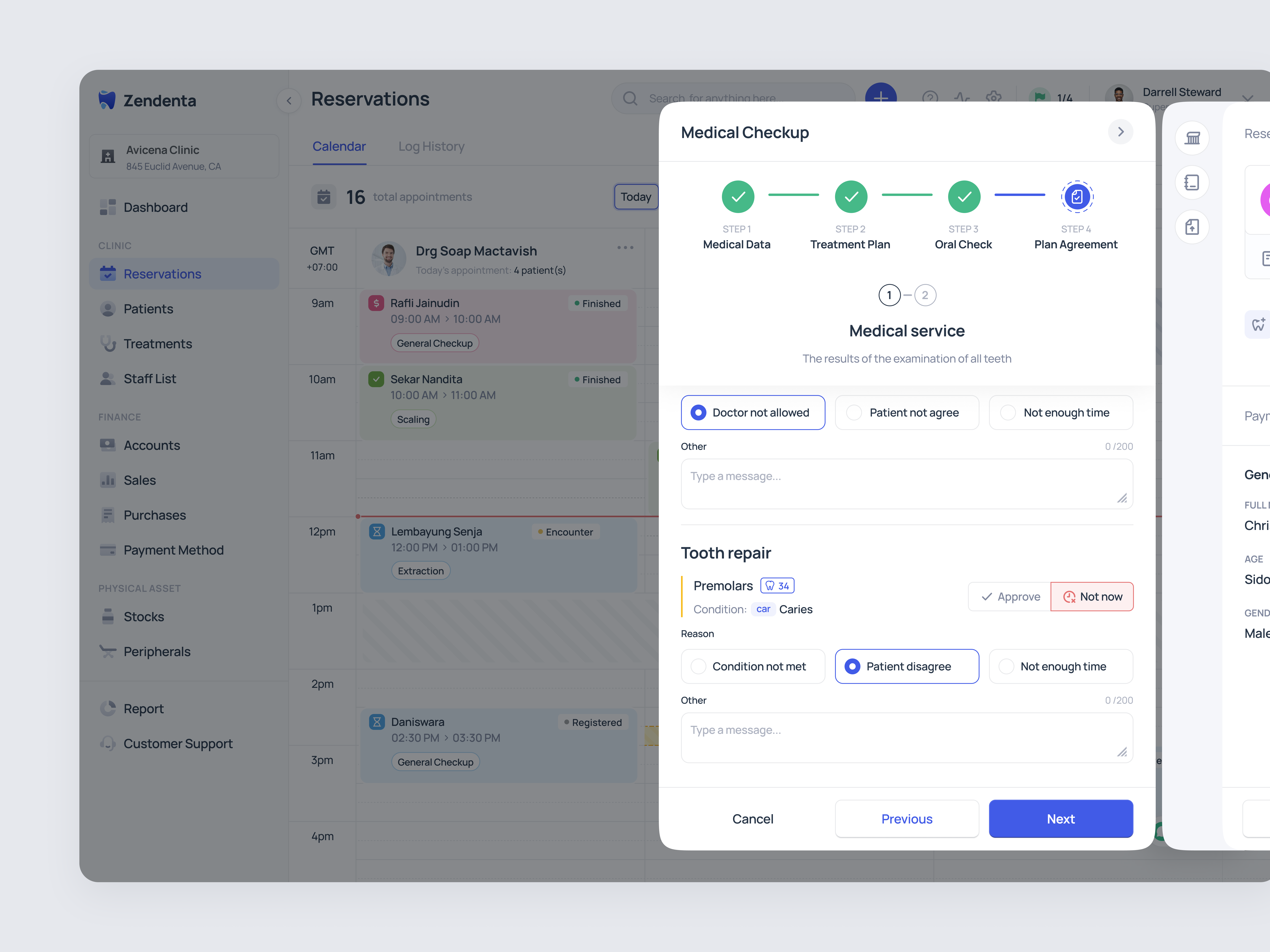 Zendenta - Plan Agreement - a SaaS of Dental Clinic clinic dental dental clinic system dentist ehr emr health care hospital management medical checkup plan agreement product design saas saas dental ui ux web app