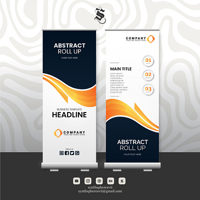Rollup Banner graphic design marketing rollup banner