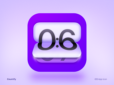 ⏰ Countify App Icon - Countdown Widgets app icon app icon design countdown countdown widget counter figma icon ios app icon time widget ui vector app icon vector icon widget