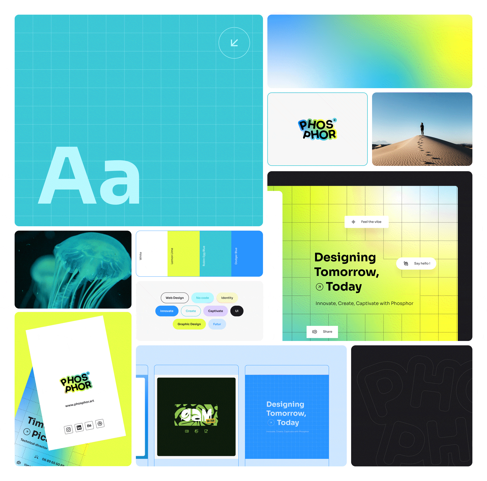 Phosphor - Creative Studio Branding agence branding design experie nce graphic design logo studio uiux vibe