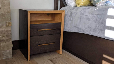 Two Tone Modern Nightstand custom furniture custom furniture design furniture design interior design