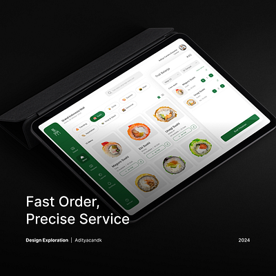 Fast Order, Precise Service branding pos productdesign ui ux