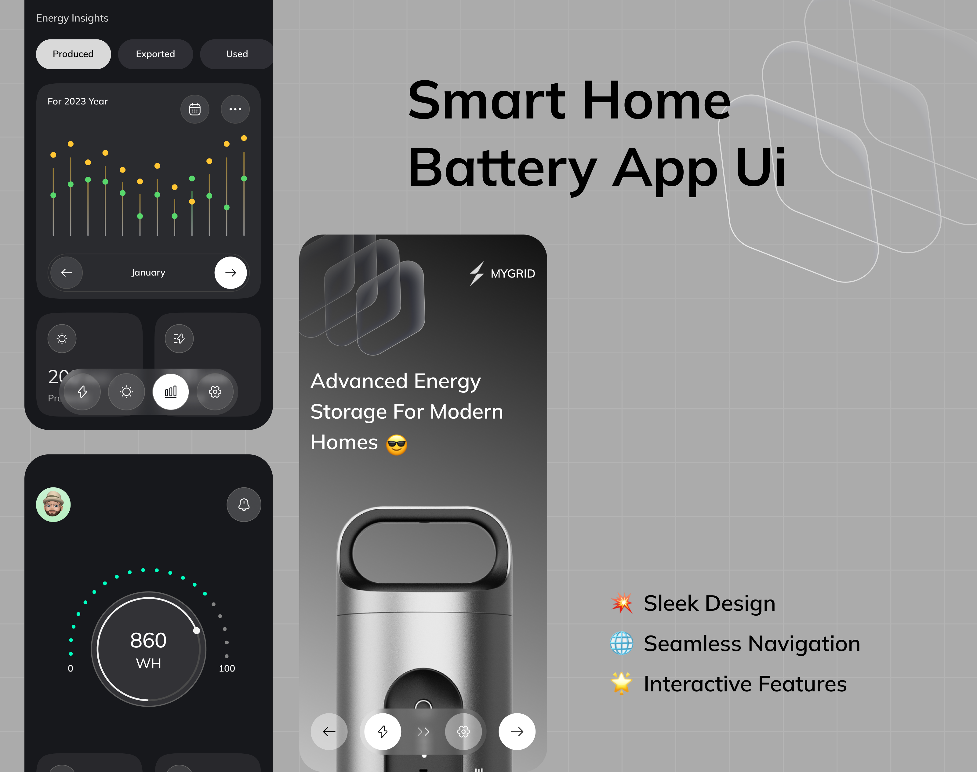 Smart Home Battery app ai appanimation appdesign appfeatures appshowcase appui artificialintelligence interactiondesign mobileapp mobileinterface modernui productdesign smartapp smarthome ui uitrends userexperience userinterface ux uxtrends