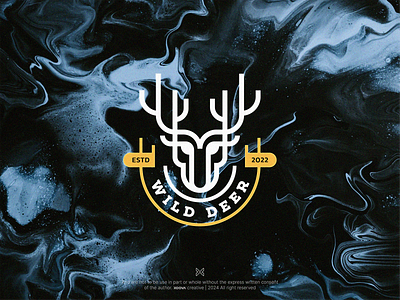 Deer Logo animal branding deer design icon illustration line logo mark modern simple symbol