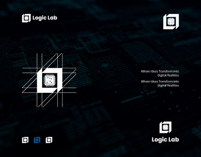 Logic Lab Logo Design brand brandidentity branding design graphic design logo tan tanzina akter tanzinaart technology