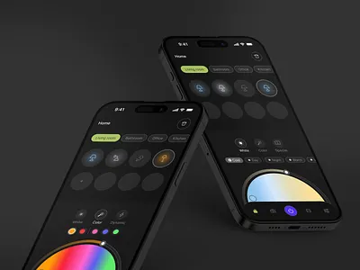 Mobile app for controlling light in lamps app design mob app mobile mobile app ui ui design uiux ux ux design uxui uxui design