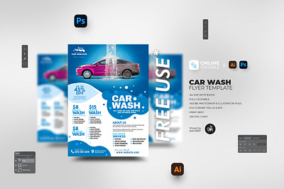 Car Wash Flyer Template aam360 aam3sixty auto show branding car cleaning poster car decoration car detailing car detailing services car maintenance car repair flyers car servicing car wash poster template car wash business car wash flyer template car wash services car washing service car wax cleaning flyer template concept flyer template