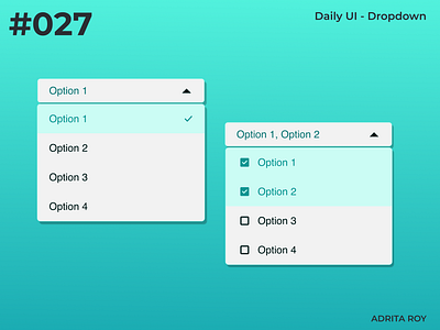 Daily UI 027 - Dropdown component dailychallenge dailyui dailyui 27 design design system dropdown figma selector ui ui component ui element ux