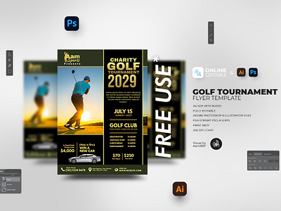 Golf Tournament Flyer Template aam360 aam3sixty branding championship charity concept flyer template golf advertisement golf ball golf camp golf charity event flyer golf club flyer template golf club leaflet golf course golf cup golf match golf poster template golf tournament tournament