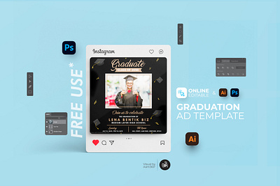 Graduation Announcement Instagram Post aam aam360 aam3sixty branding concept graduate graduation agenda template graduation announcement template graduation celebration graduation celebration party graduation instagram video graduation party invitation raduation celebration