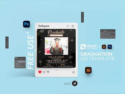 Graduation Announcement Instagram Post aam aam360 aam3sixty branding concept graduate graduation agenda template graduation announcement template graduation celebration graduation celebration party graduation instagram video graduation party invitation raduation celebration