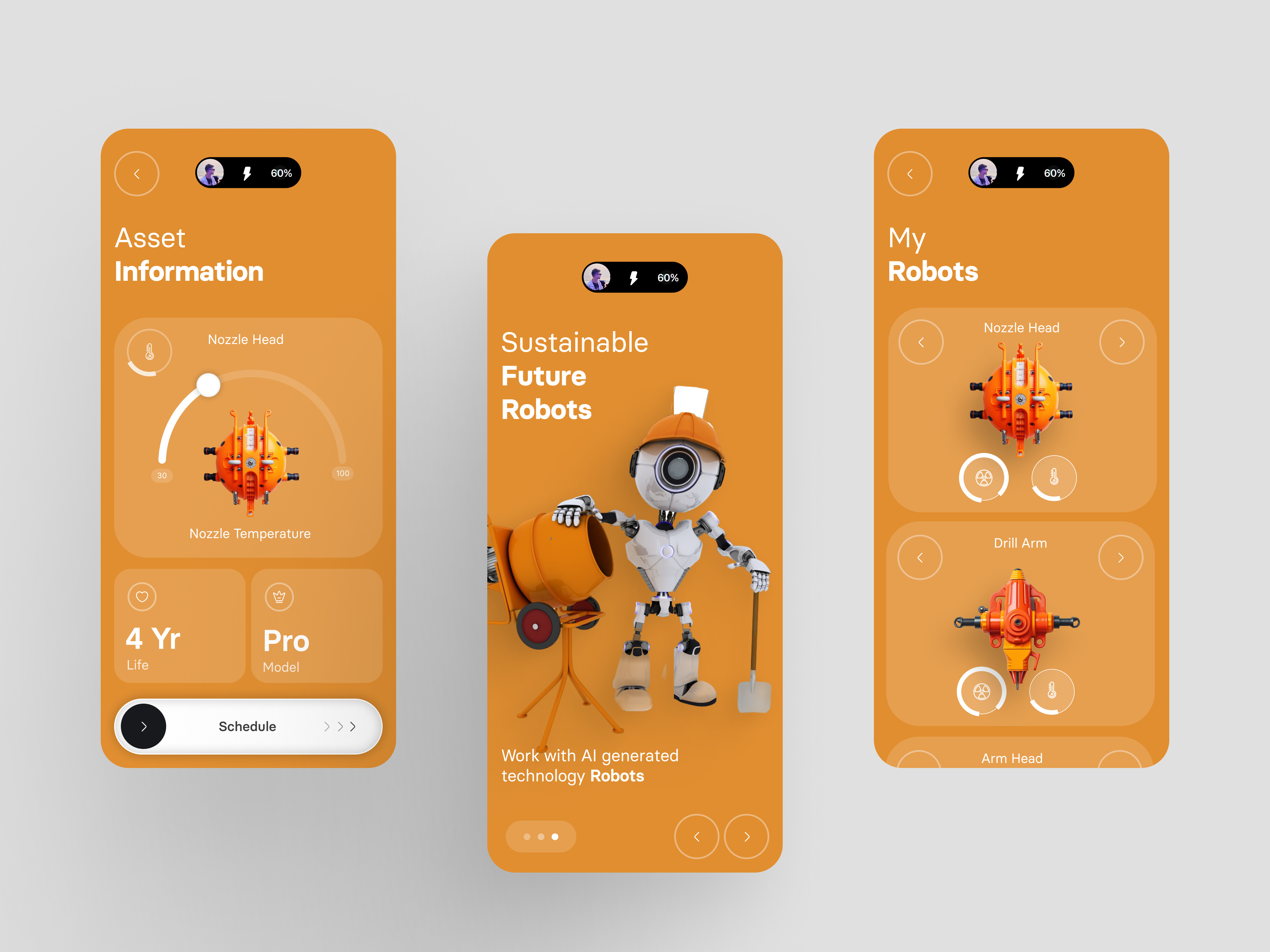 Modern Robotics Product UI 3.0 3d ai animation branding engineering future innovation logo motion graphics programming. tech technology ui