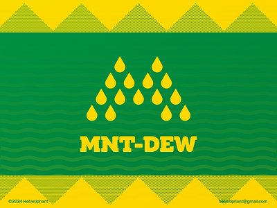 Mountain Dew brand design branding icon letter m logo letter mark logo logo logo design logotype minimalist logo mountain dew soda logo typography water drops logo