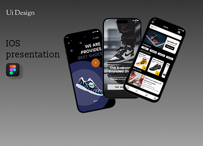 IOS Presentation - Shoe App figma iosdesign mobileappdesign shoeapp ui uiux userinterface