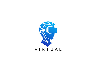 VR Logo connection creativity digital digital vr graphic design human vr human vr logo illustration innovative reality technologies virtual vr vr human vr human logo vr logo vr technology