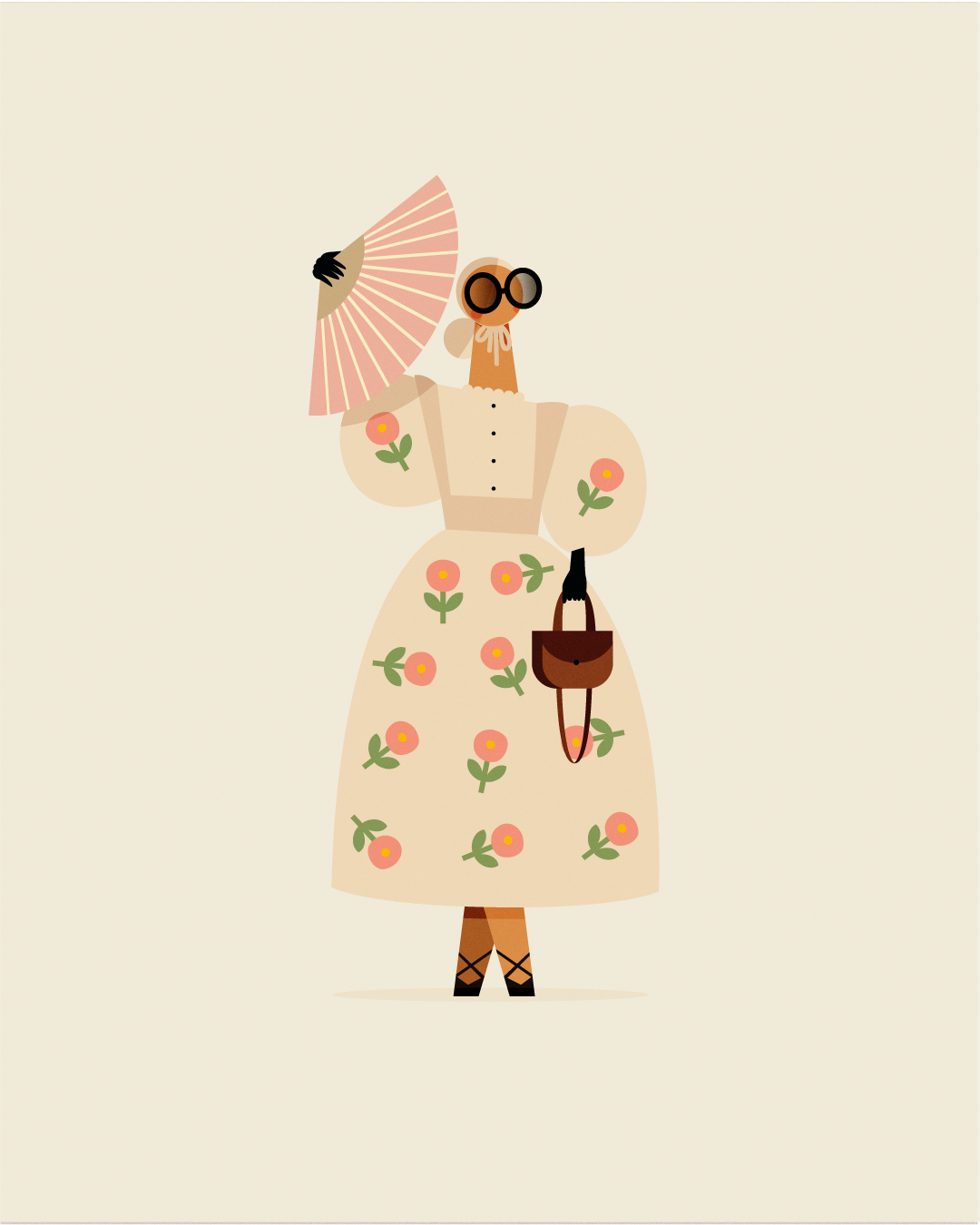 Retro character illustration clean flat flat design graphic design illustrations minimal simple design ui