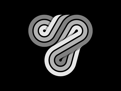 Triangle, number 7, infinity | Logo design, branding abstract logo branding icon illustration infinity logo logo minimalist logo modern logo number 7 number logo number seven simple logo