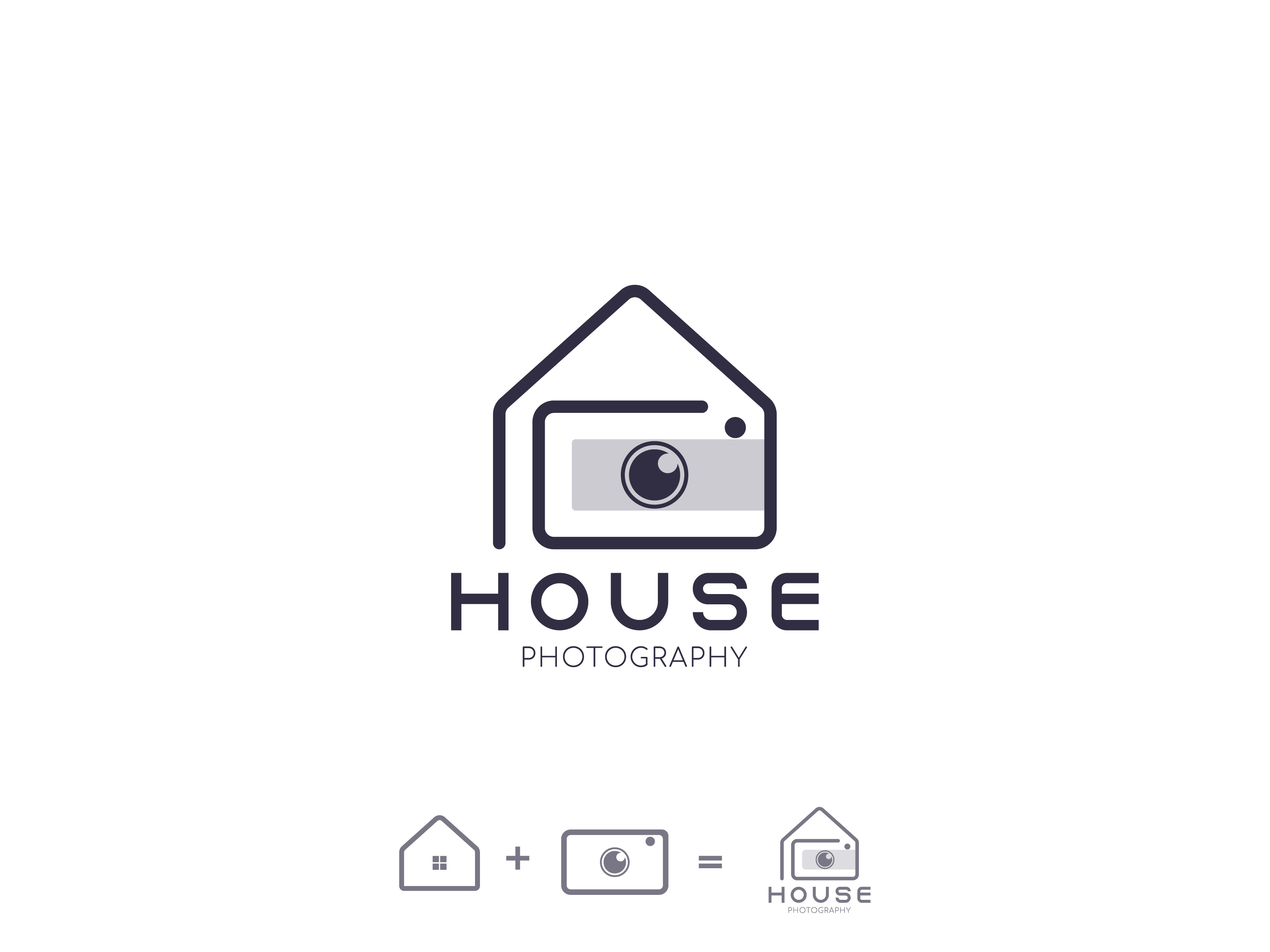 House Photography Logo | Minimalist Logo design home house logo photographer photography property real estate studio