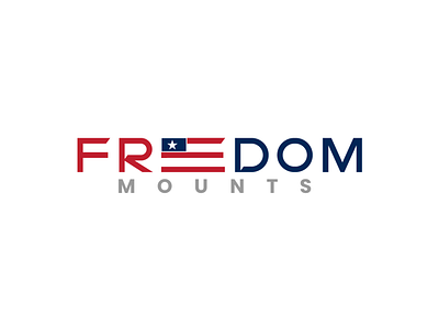 Freedom Mounts Logo american heritage american identity american patriotism american values and blue freedom and responsibility gun ownership gun safety patriotic branding patriotic logo patriotism in design protap protap chandra proud american safety and freedom u.s. colors u.s. pride usa lover