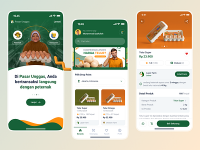 Pasar Unggas - Poultry Farm E-commerce design ecommerce farming mobile app poultry ui ux