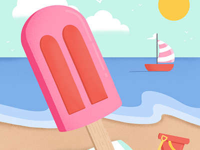 Popsicle's Day Out bright colorful cute illustration illustrator procreate whimsical